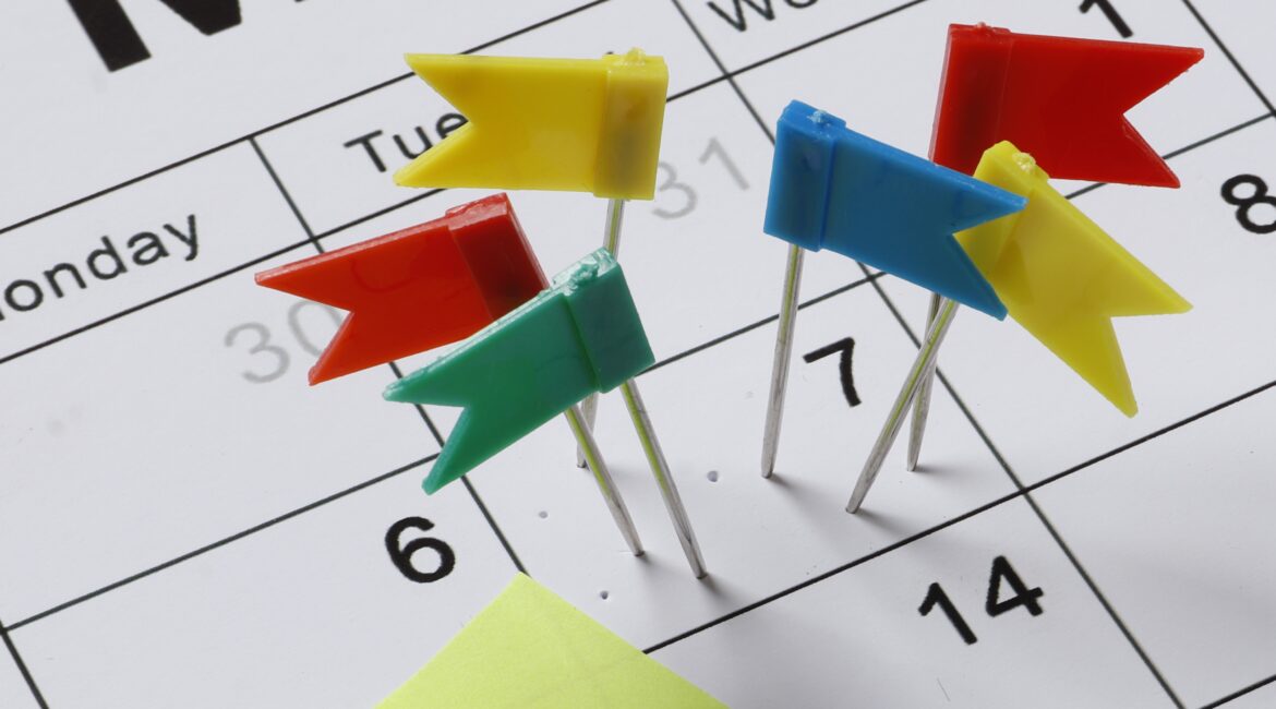 Kolorowe oznaczenia w kalendarzu wspierają koncentrację priorytety i codzienne decyzje